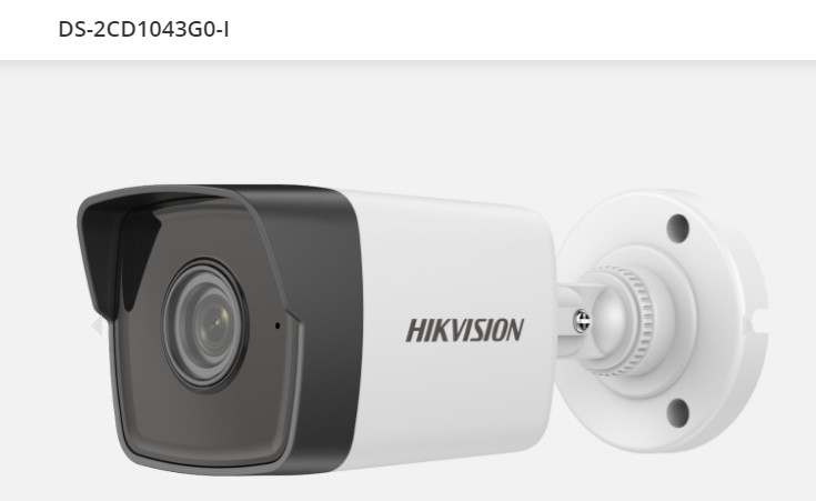 4MP Fixed Bullet Network Hikvision Camera DS-2CD1043G0-I