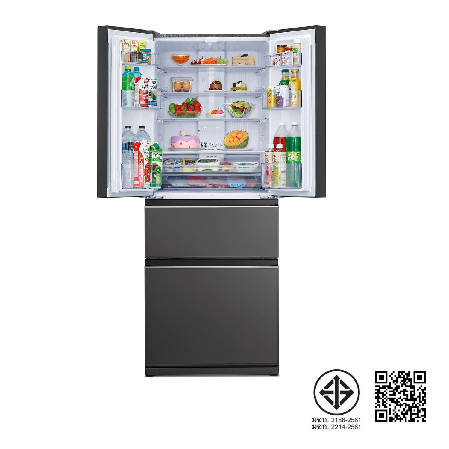 ตู้เย็น Mitsubishi 4 ประตู MINI LX รุ่น MR-LX50EY ความจุ 442 / 15.6 (ลิตร/คิว)