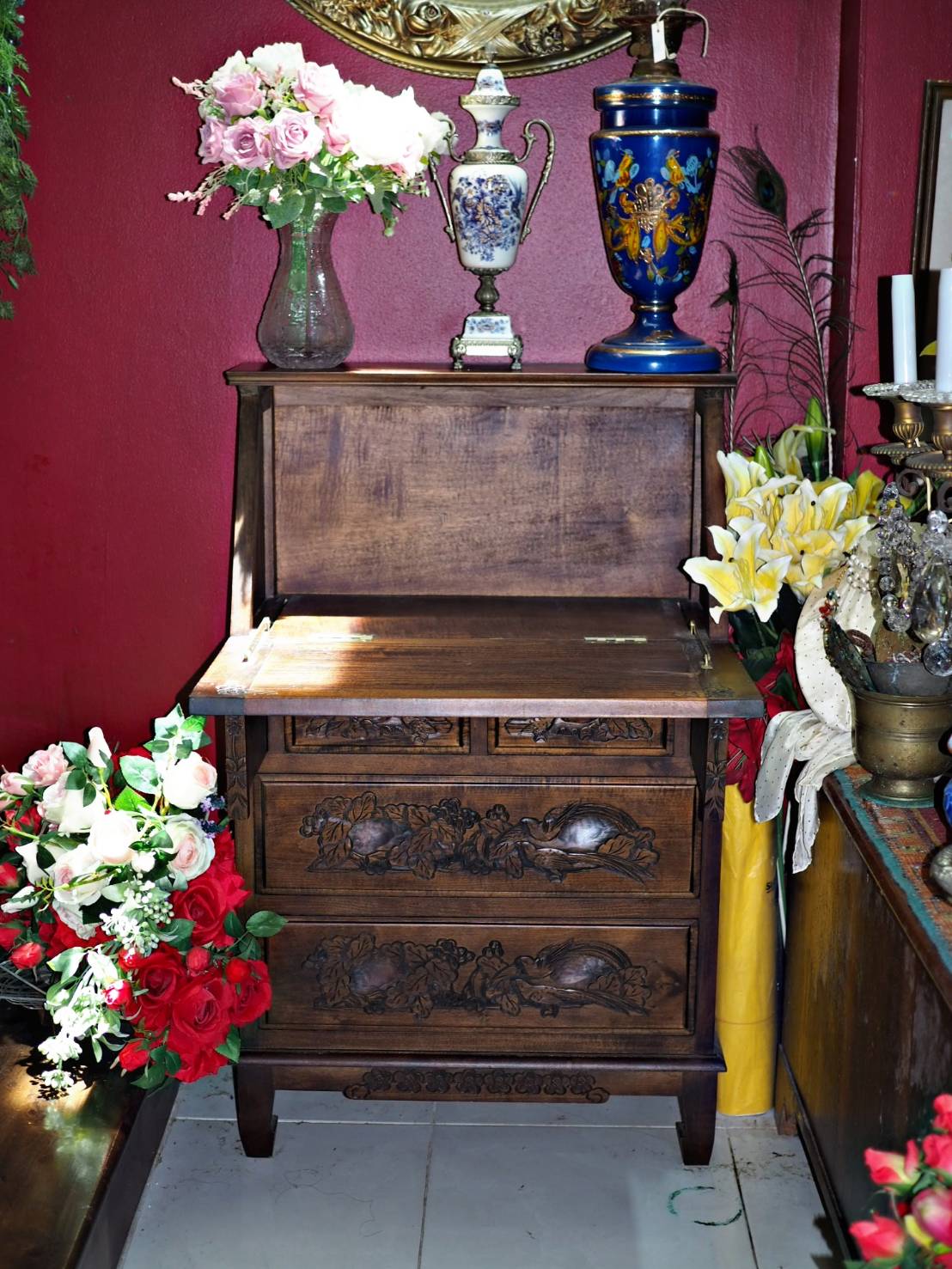 โต๊ะไม้นีโอคลาสสิกงานฝรั่งเศส