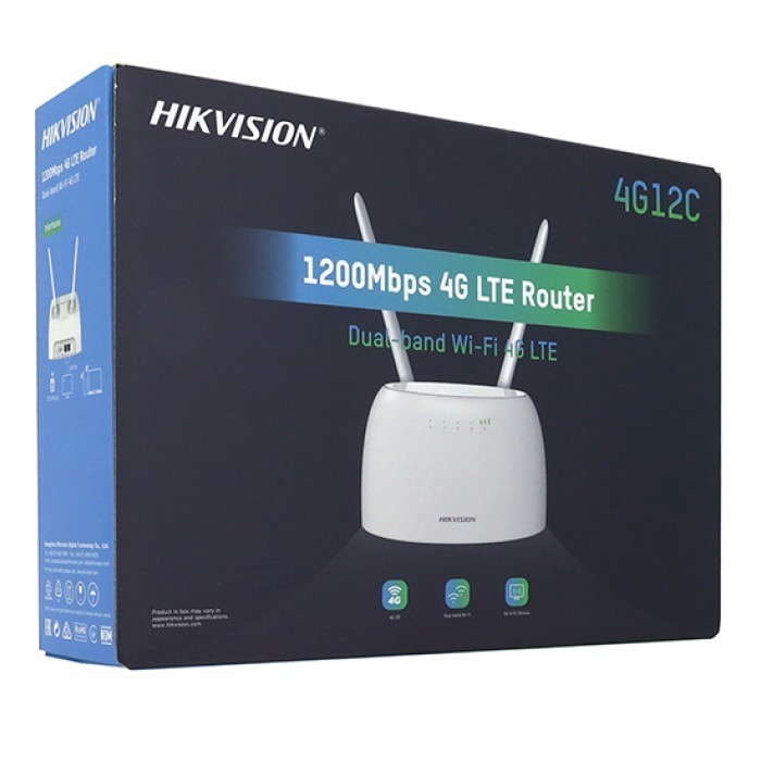4G Router HIKVISION (DS-3WR4G12C) Wireless AC1200 รองรับทุกเครือข่ายในไทย