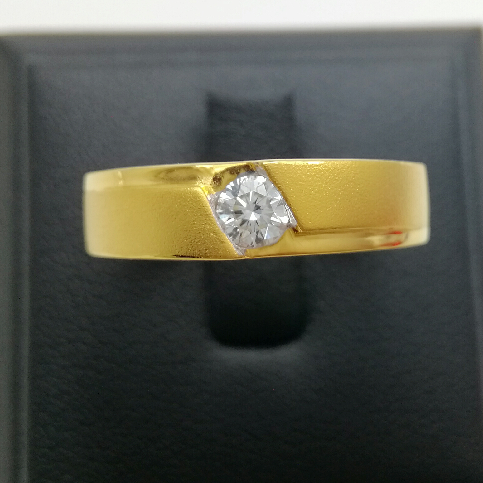 แหวนผู้ชายเพชรแท้ 0.20 cts