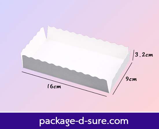ฐานกระดาษขาว ใช้กับกล่องหูหิ้วไซส์ใหญ่ 16x9+3.2