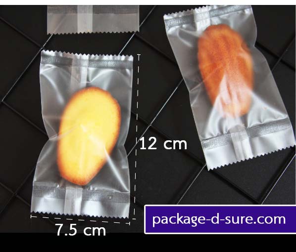 โปรโมชั่น//ถุงซีลกลาง ขอบหยัก 7x12 เนื้อกึ่งขุ่น แพ็ค 100 ใบ