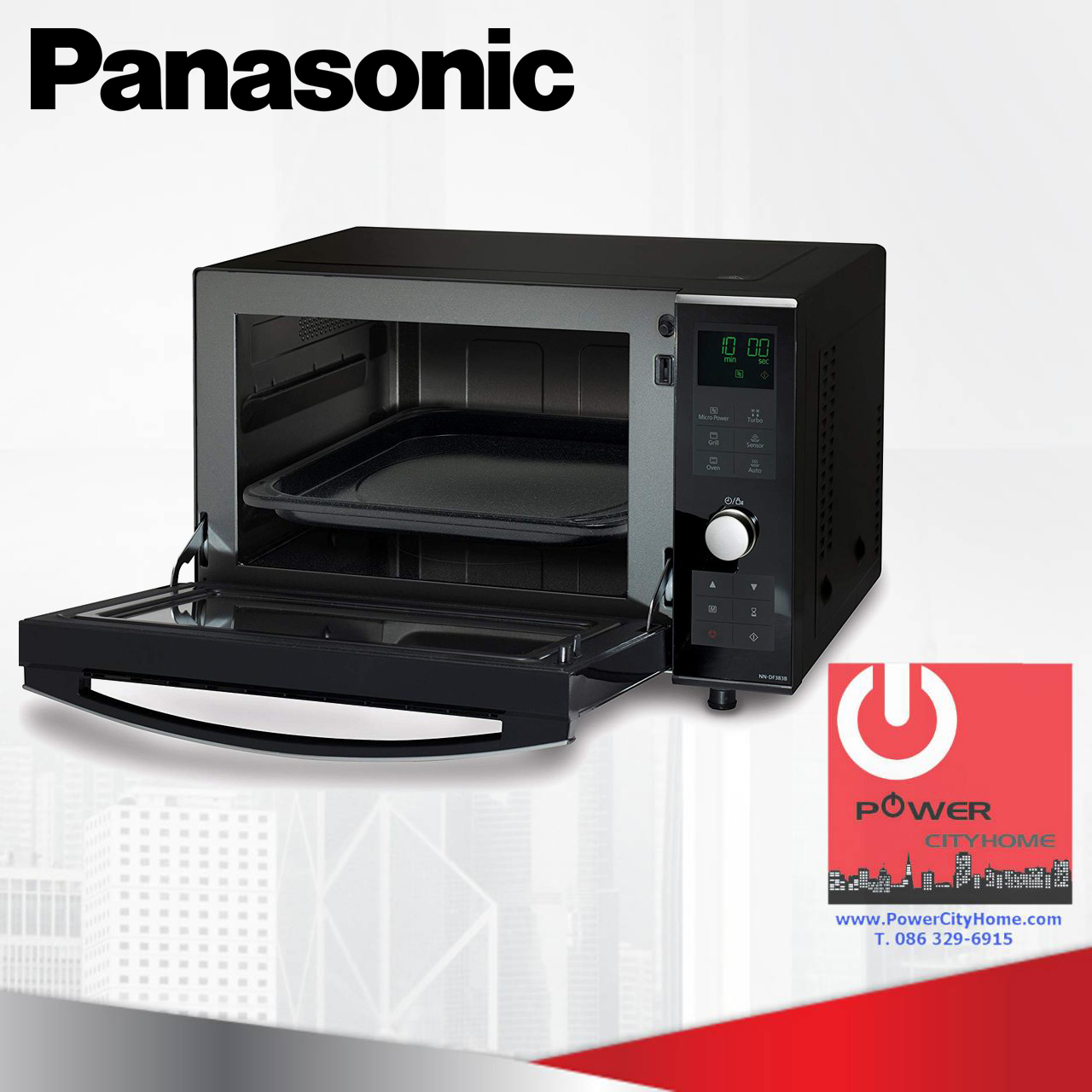 ไมโครเวฟ Panasonic 23 ลิตร ระบบDouble Heater รุ่น NN-DF383B