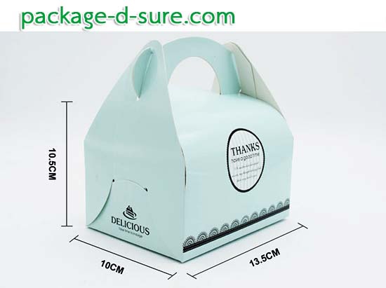 กล่องหูหิ้ว Thanks 10x13.5x10.5 สีฟ้าอ่อน