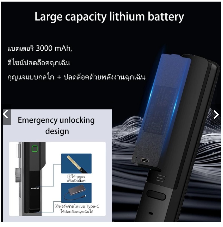 (พร้อมติดตั้ง) บานสวิง Smart Digital Door Lock 3D Facescan สแกนใบหน้า Wifi Tuya App ฝ่ามือ นิ้วมือ รหัส การ์ด กุญแจ 8900 บาท ใช้กับบานสวิงIP65สมาร์ทล็อค *** ประตูบานสวิง ติด ภายนอกได้กันน้ำ
