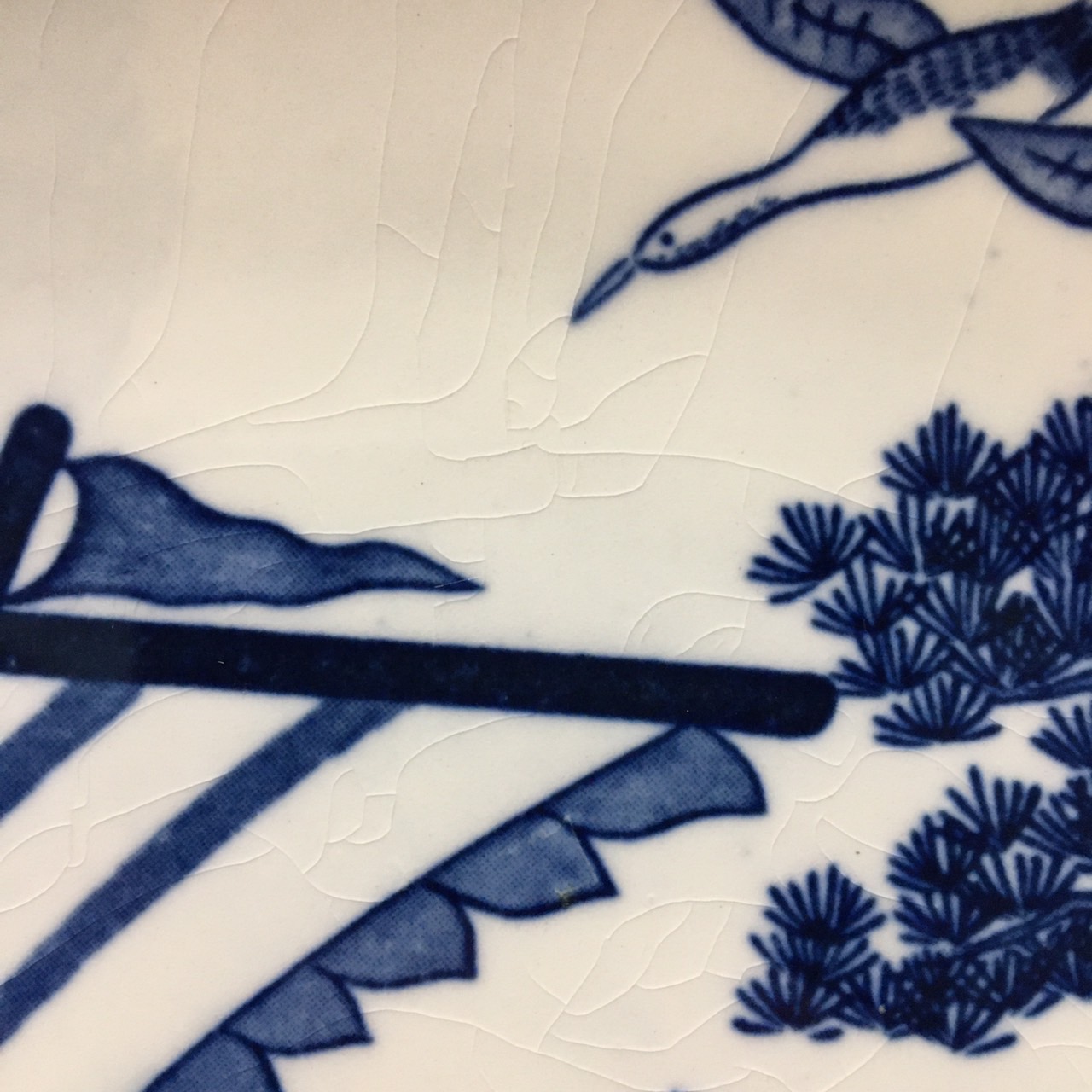 จานลายคราม Blue&white ลายมงคลญี่ปุ่น