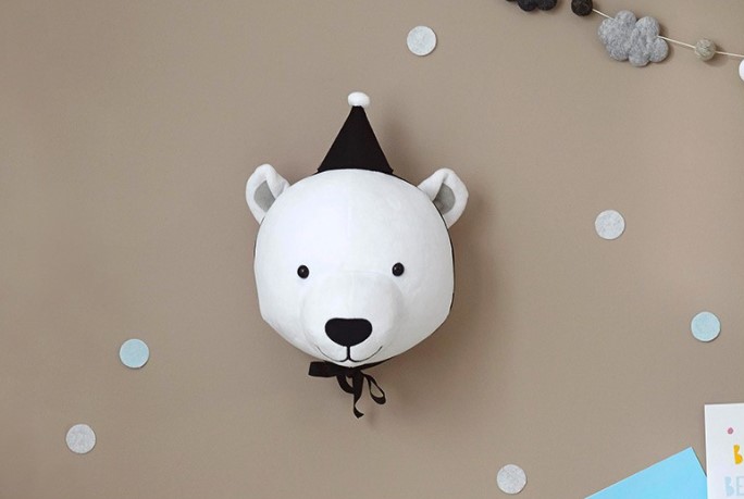 หัวตุ๊กตาตกแต่งผนัง 3D Animals Head wall decoration