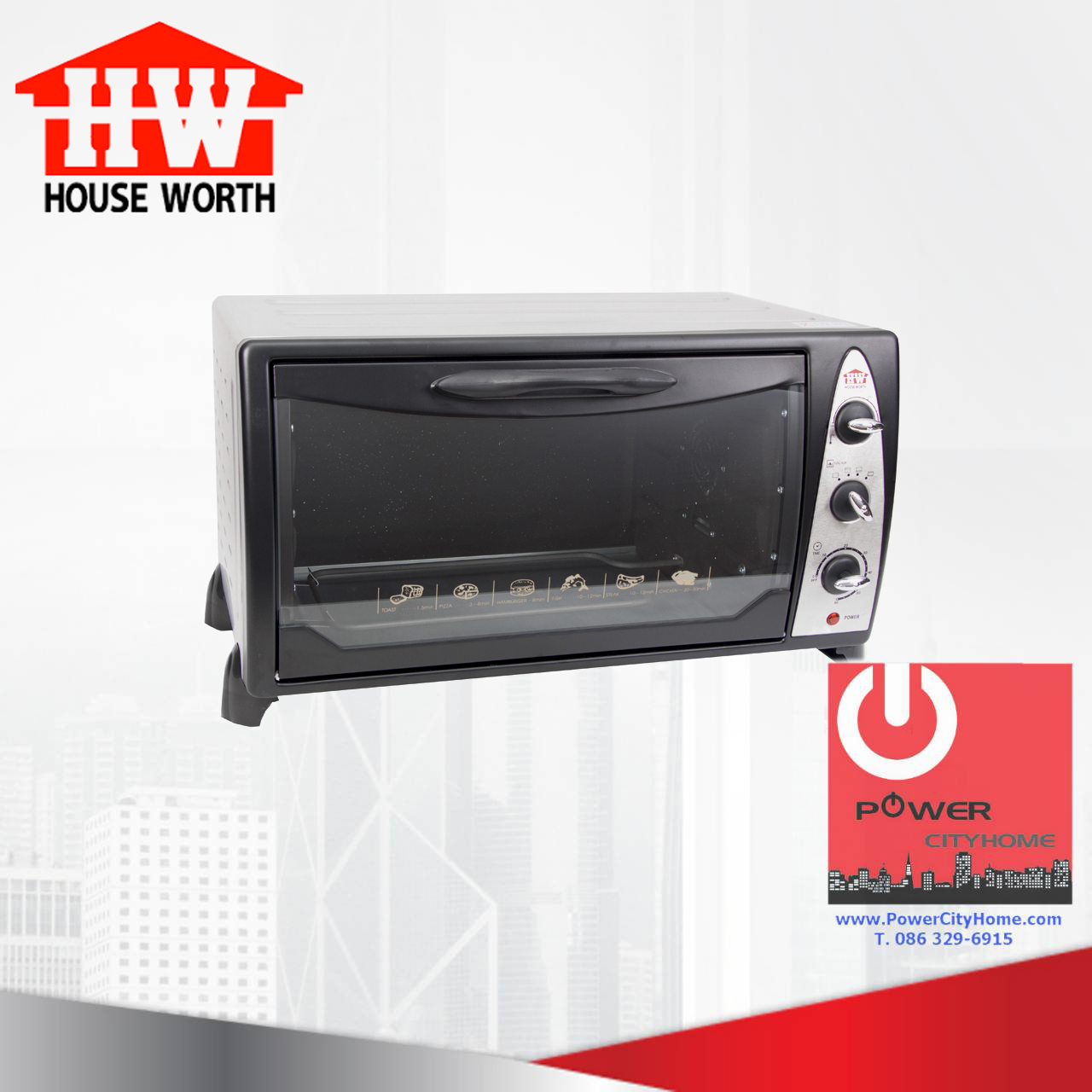 เตาอบไฟฟ้า House Worth 42 ลิตร รุ่น HW-8089