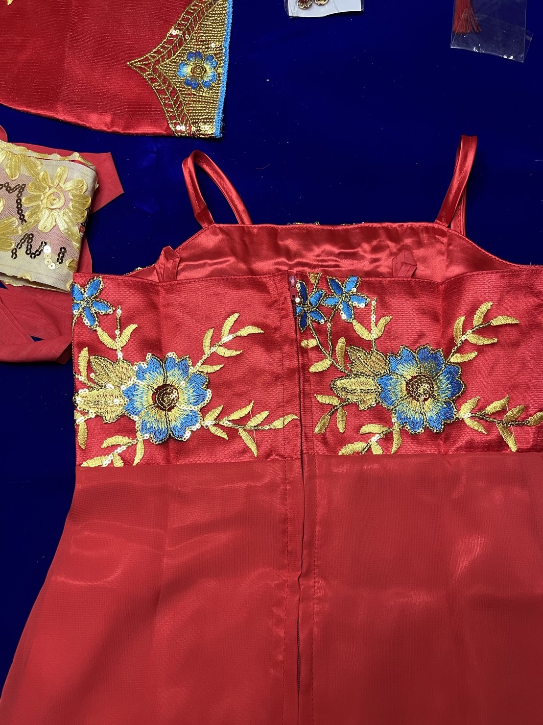 #ชุดเจ้าหญิงฮั่นฝูสีแดง . รหัส FHN198 สินค้าพร้อมส่ง