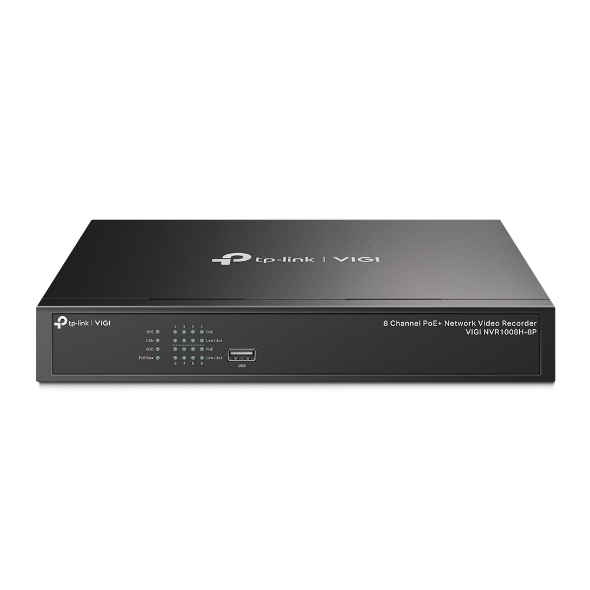 VIGI NVR1008H-8P VIGI 8 Channel PoE+ Network Video Recorder