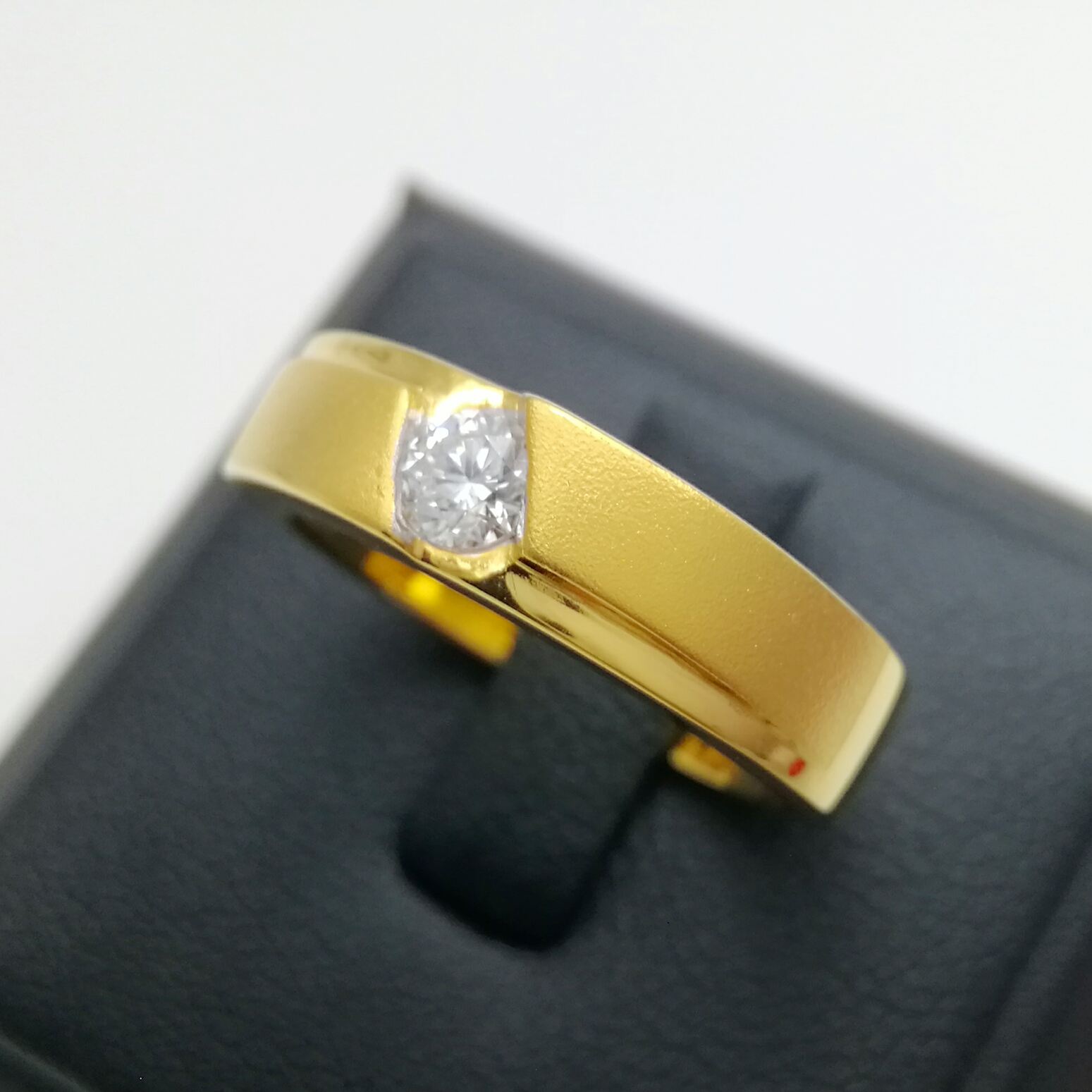 แหวนผู้ชายเพชรแท้ 0.20 cts