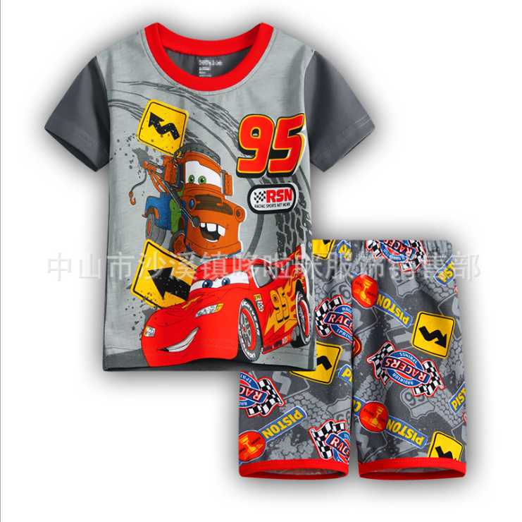 ชุดนอนเด็กเล็ก แขนสั้น ขาสั้น Size 90,95