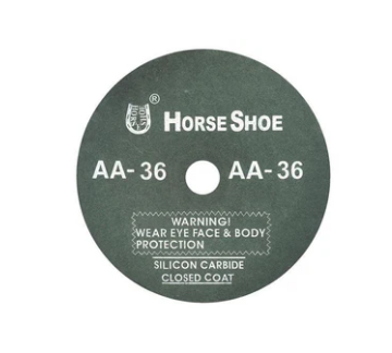 กระดาษทรายกลม (เกือกม้า) House Shoe 4" (4"x5/8")