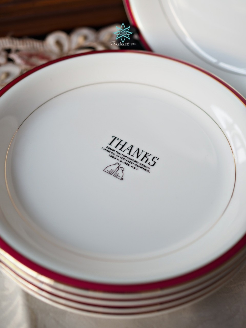 จานขนม แบรนด์ TABLE WARE Adam & Eve Tachikichi Japan