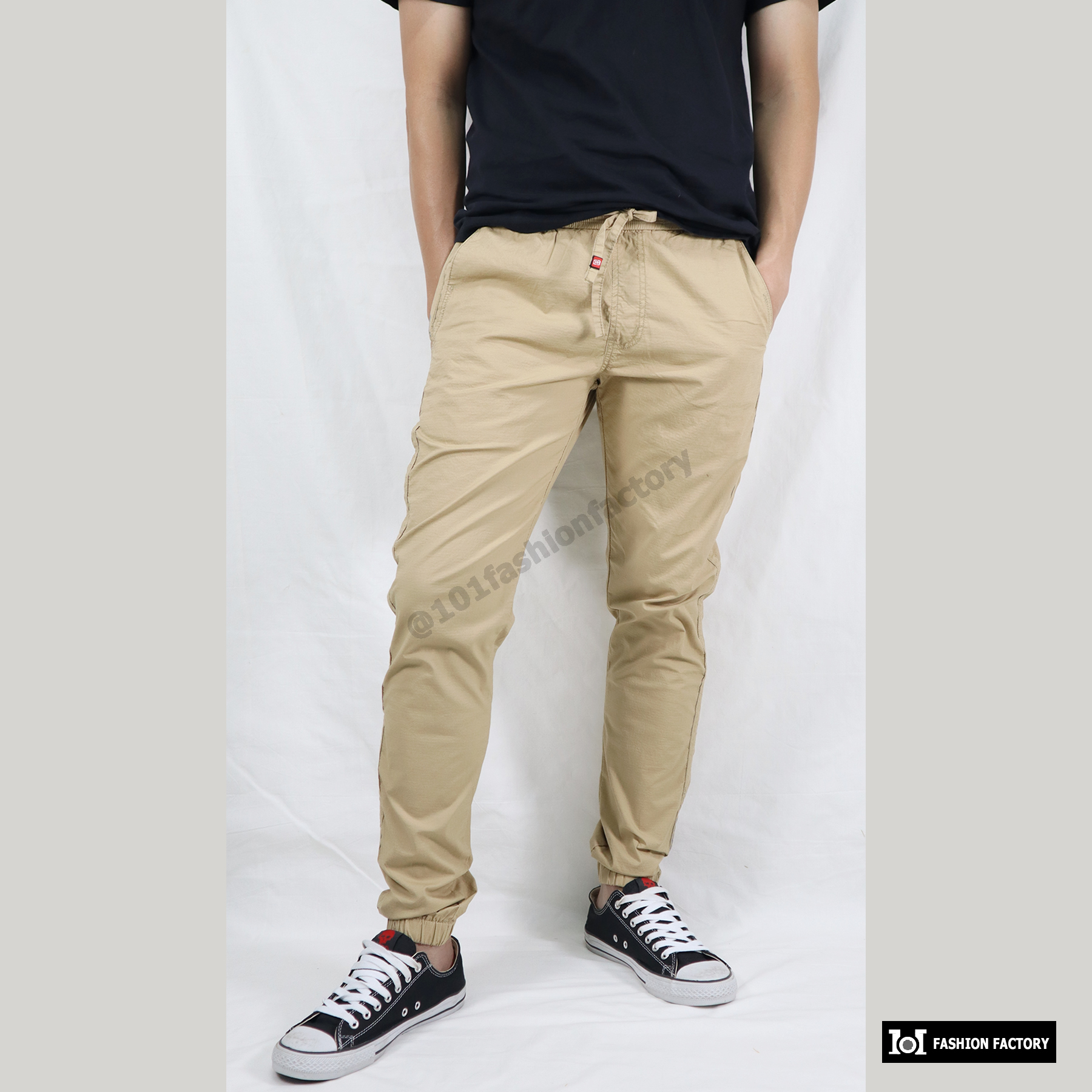 กางเกงจ็อกเกอร์ US595/49กางเกง SportLife Jogger Pants สีฟ้า|US101