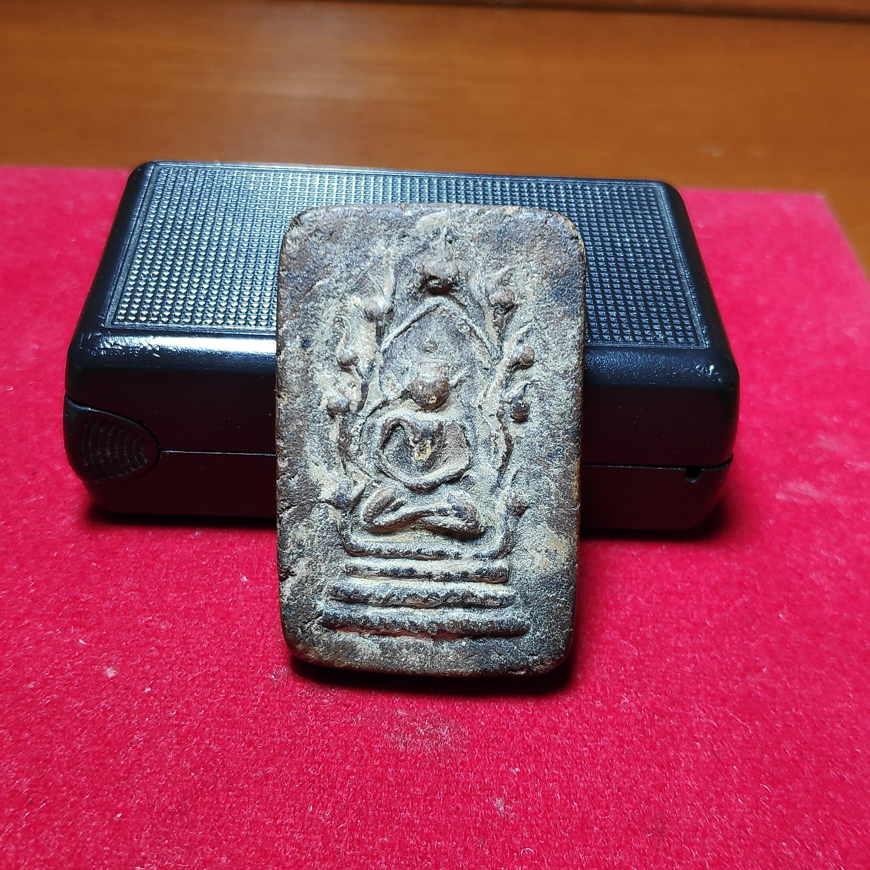 พระสมเด็จหลวงพ่ออวงหลังยันต์เฑาะว์วัดบางวันทองเนื้อผงยา