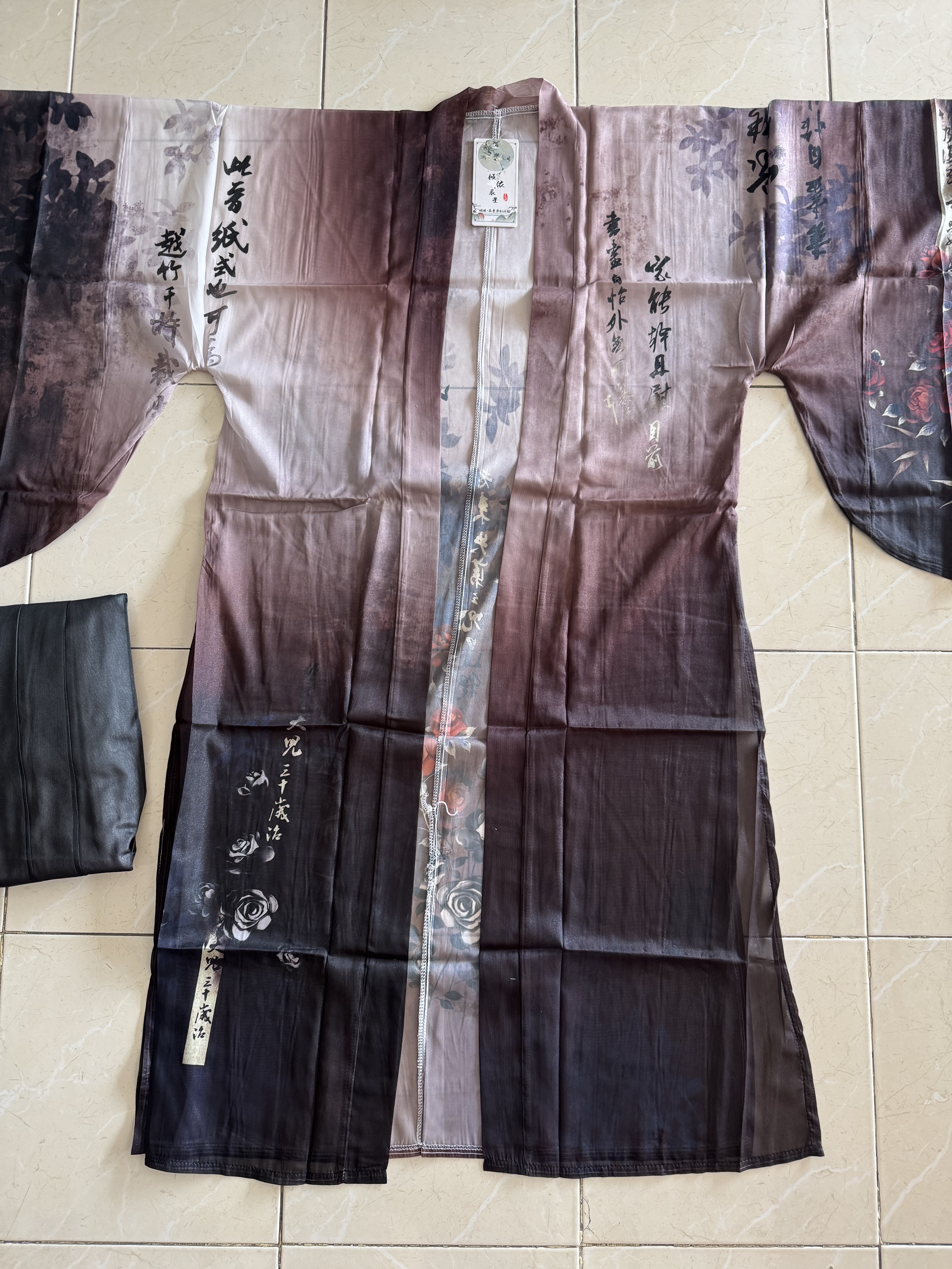 ชุดฮั่นสีดำ+น้ำตาล