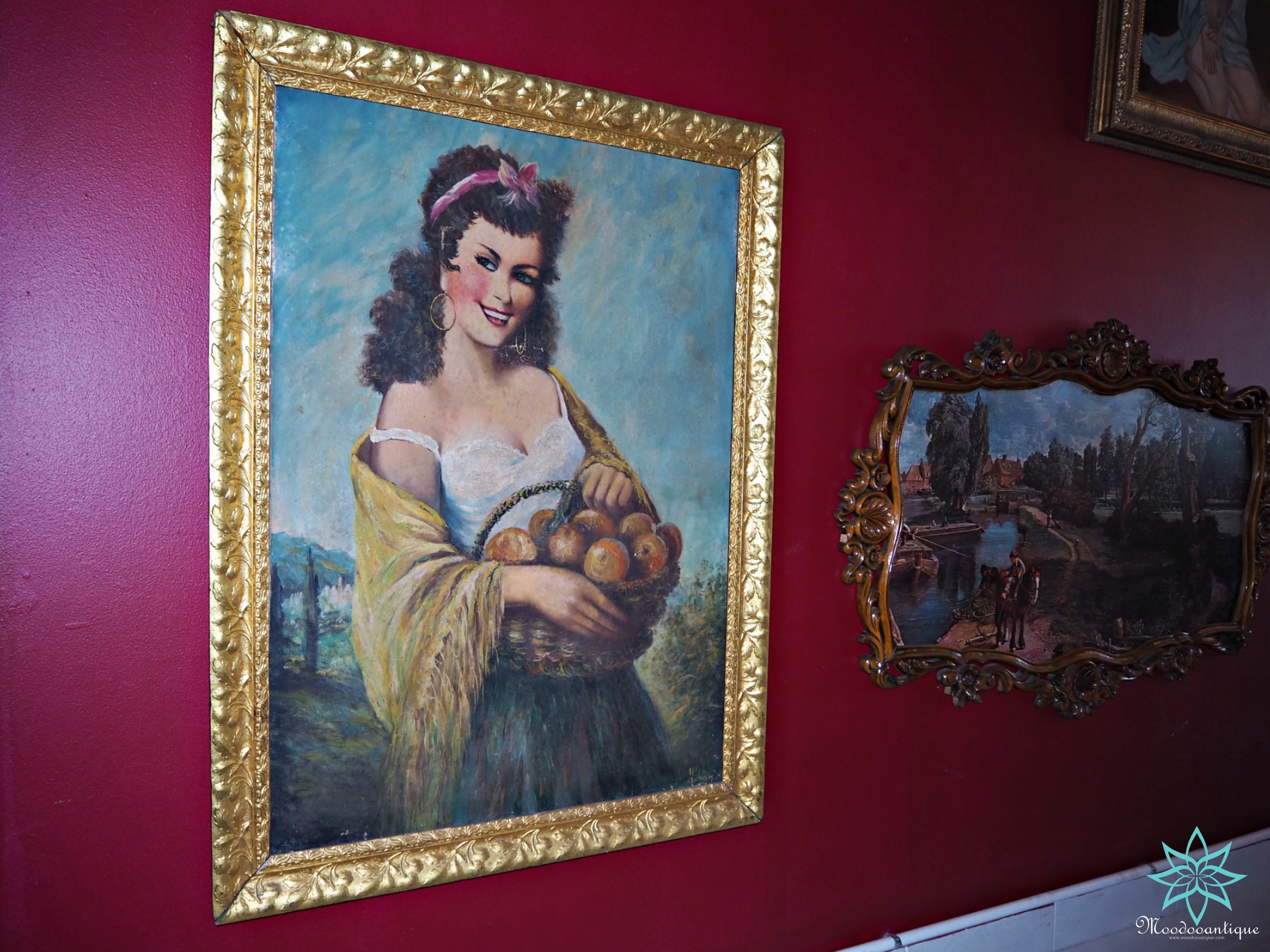 Gypsy Girl ภาพวาดTorino สไตส์ Boho บนผ้าใบ ศิลปิน OZHAN