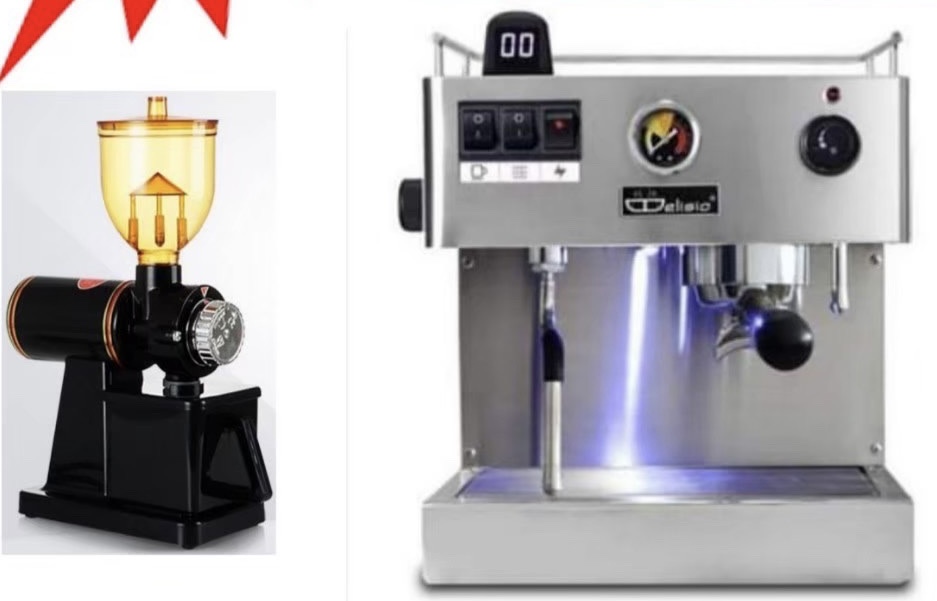 เครื่องชงกาแฟ EM 19 คู่ เครื่องบดกาแฟ 600n