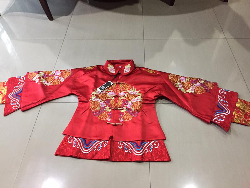 ชุดกี่เพ้าเจ้าสาว MN 164 พร้อมส่ง