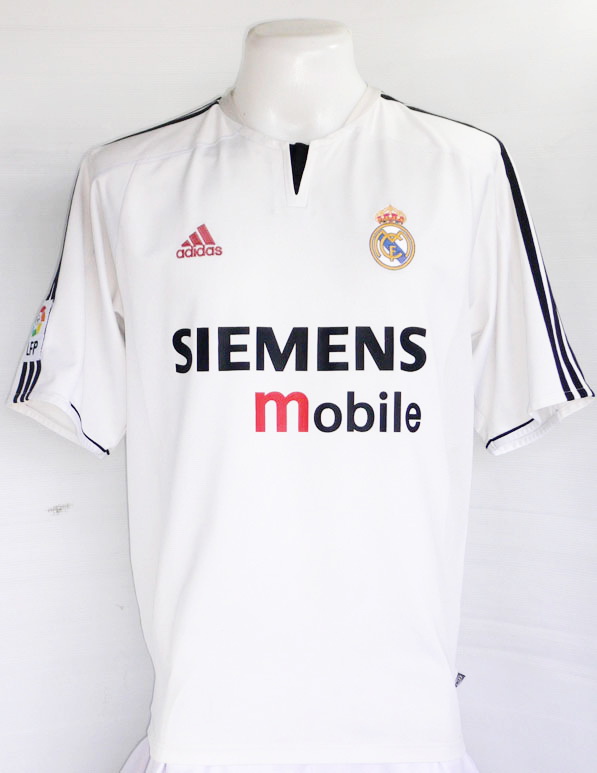 เสื้อฟุตบอล ADIDAS REAL MADRID 2003-2004 home ไซส์ L รอบอก 44 นิ้ว