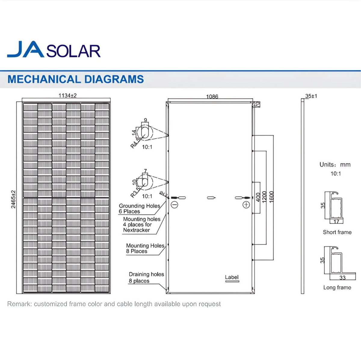 แผงโซล่าเซล Solar Panel JA Solar 595W JAM78S30 MR รับประกันสินค้า 12 ปี