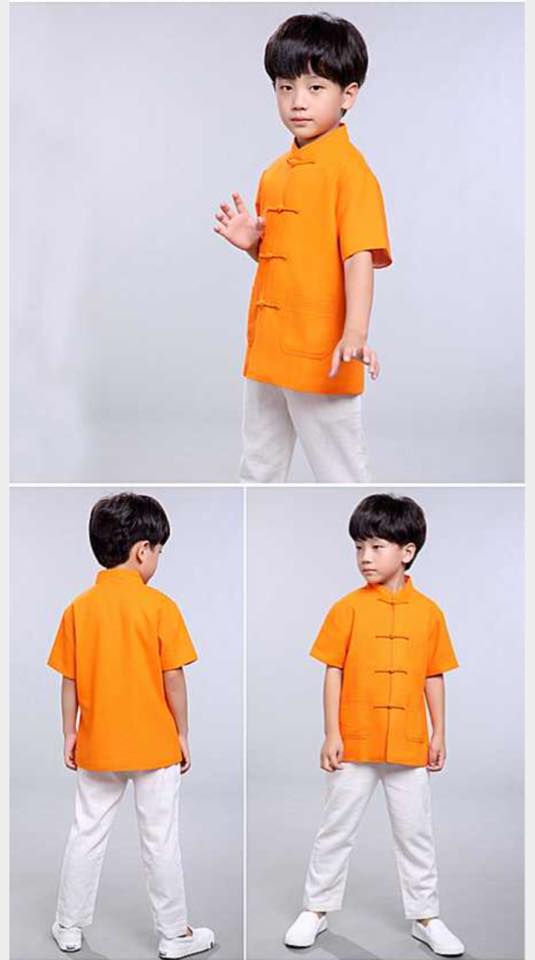 เสื้อเด็กชายแขนสั้น ผ้าลินิน รหัส BL55