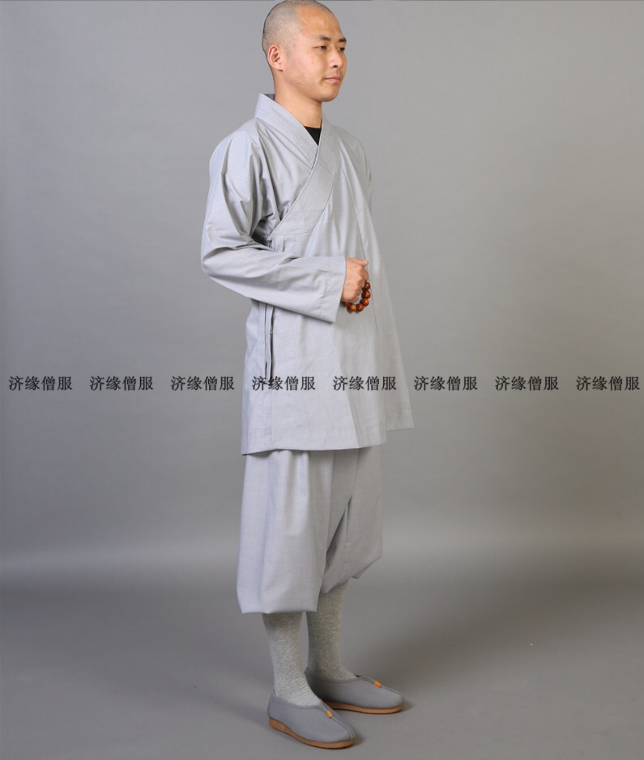 ชุดพระเส้าหลิน สีเทา รหัส S 85 สินค้าพร้อมส่ง