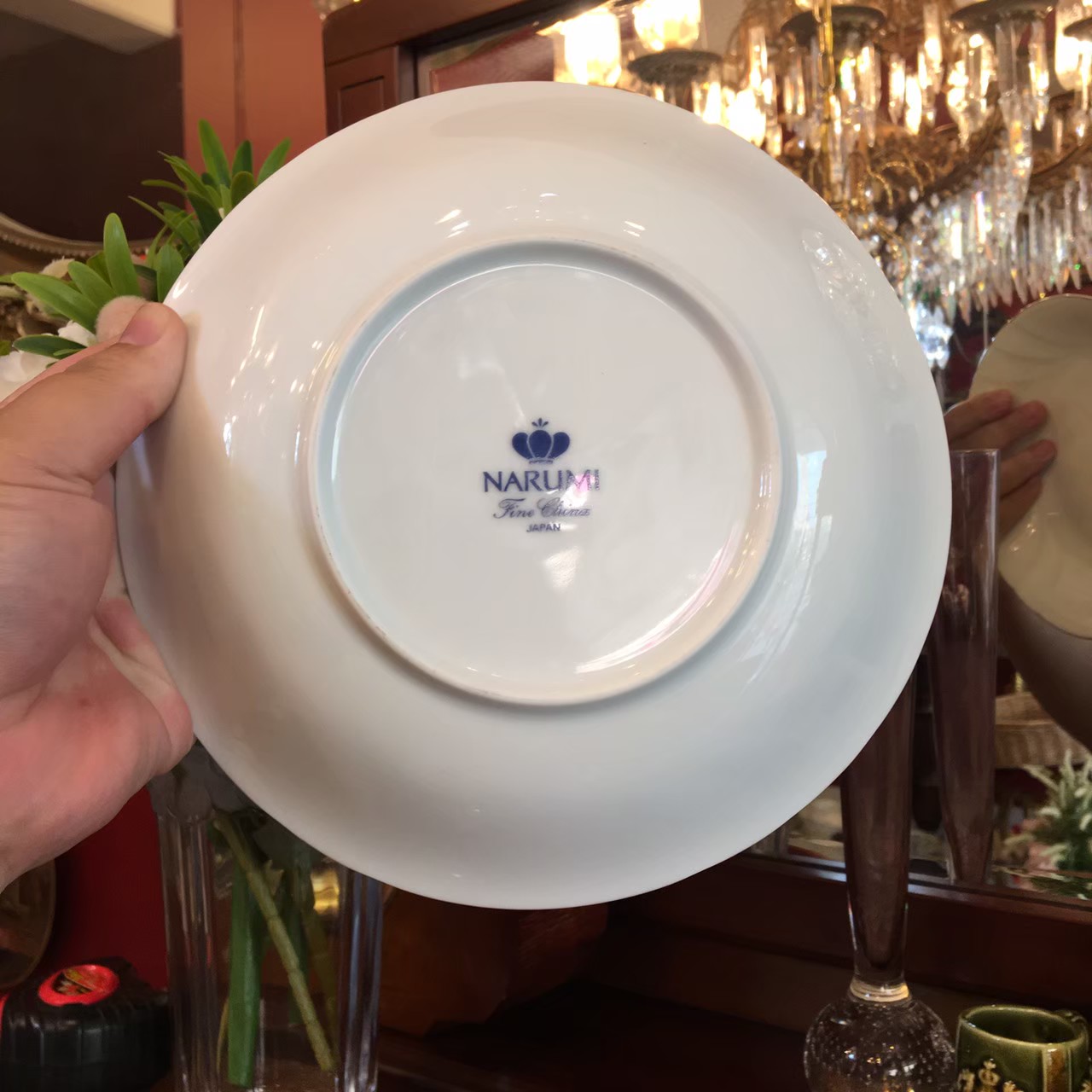 จานอาหารขอบทอง NARUMI 6 ใบ