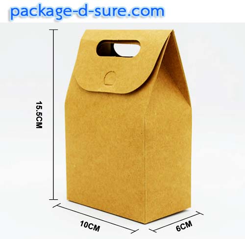 โปรโมชั่น//ถุงคราฟหูหิ้วฐานตั้งได้ ขยายข้าง เปิดปิดบน 10x6x15.5