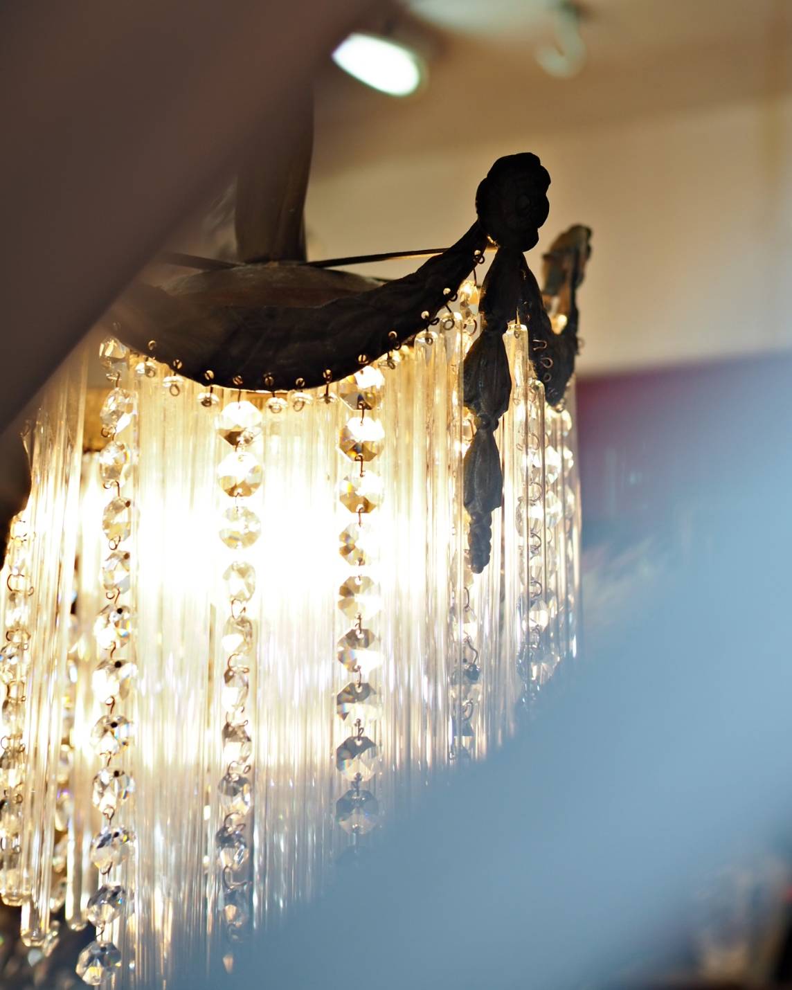 ขายแล้ว French Art Nouveau ฺBrass Chandelier