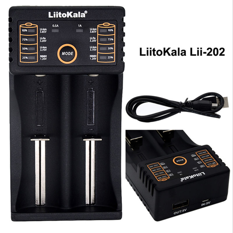 เครื่องชาร์จถ่าน Liitokala Lii-202