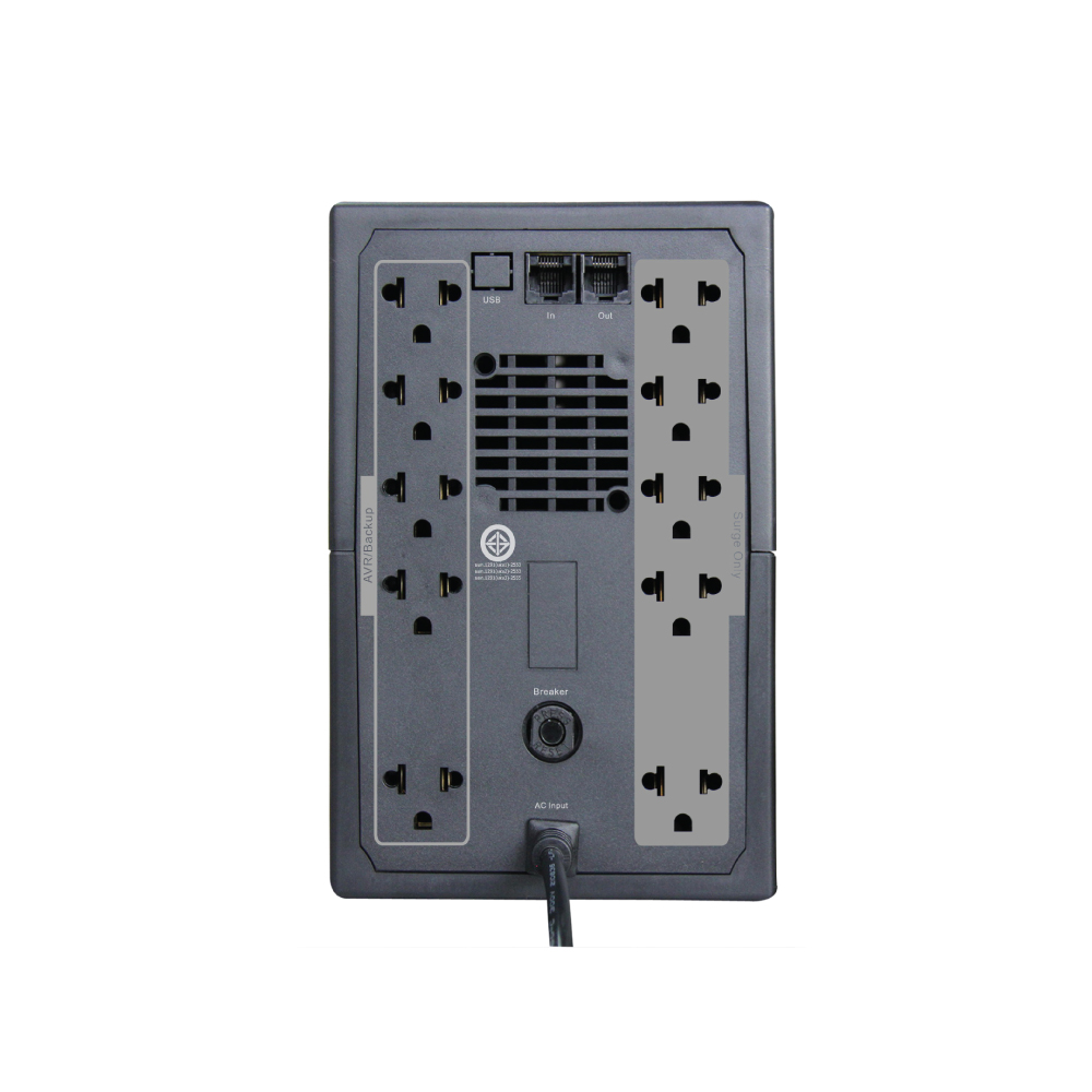 SKD UPS LCD-1200 Line Interactive 1200VA/720W, LCD Display, Batt 12V7Ah*2, Hotswap Battery, 2Y