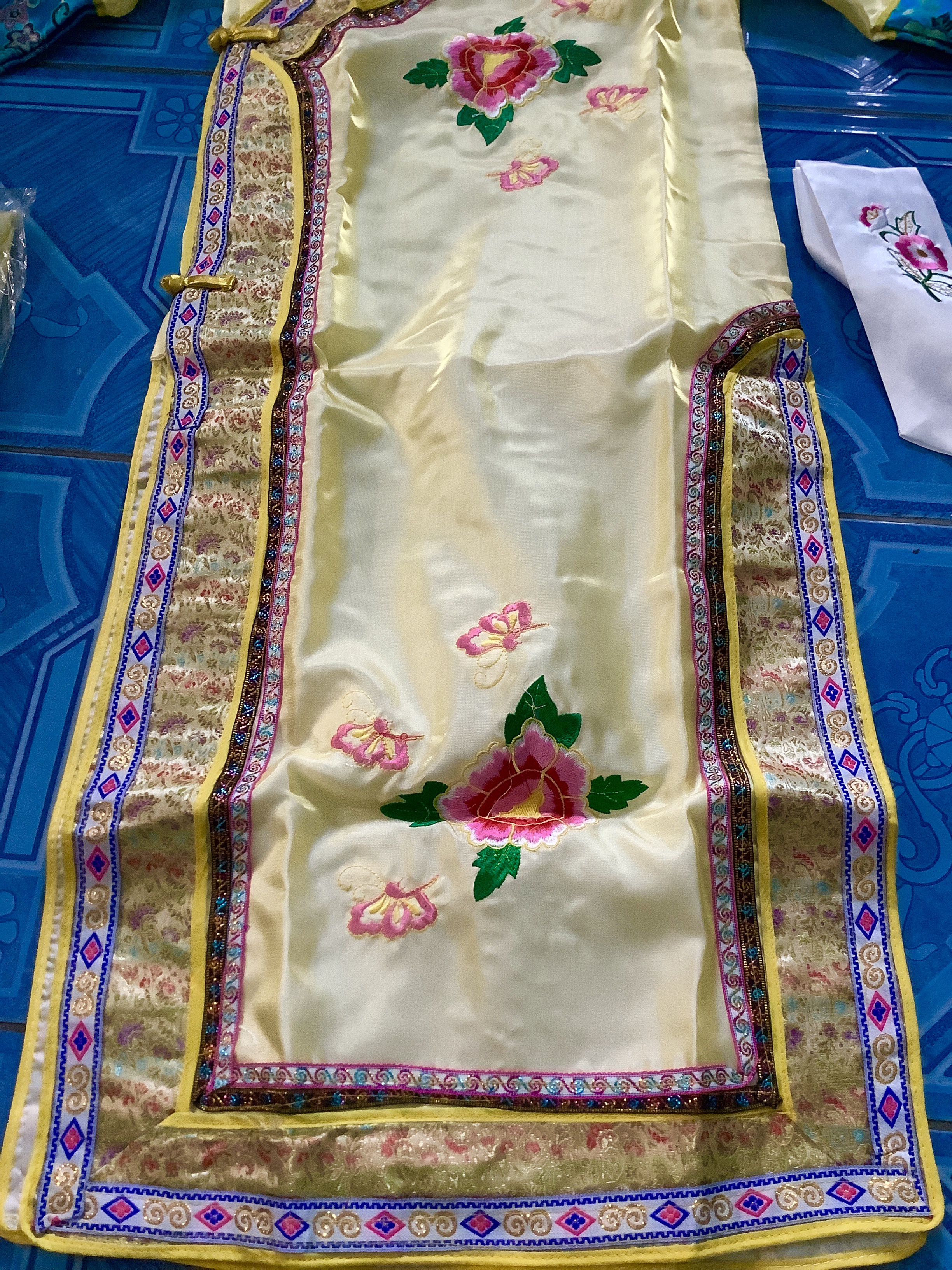 ชุดเจ้าหญิงกำมะลอเด็ก สีเหลือง รหัส CAT 85