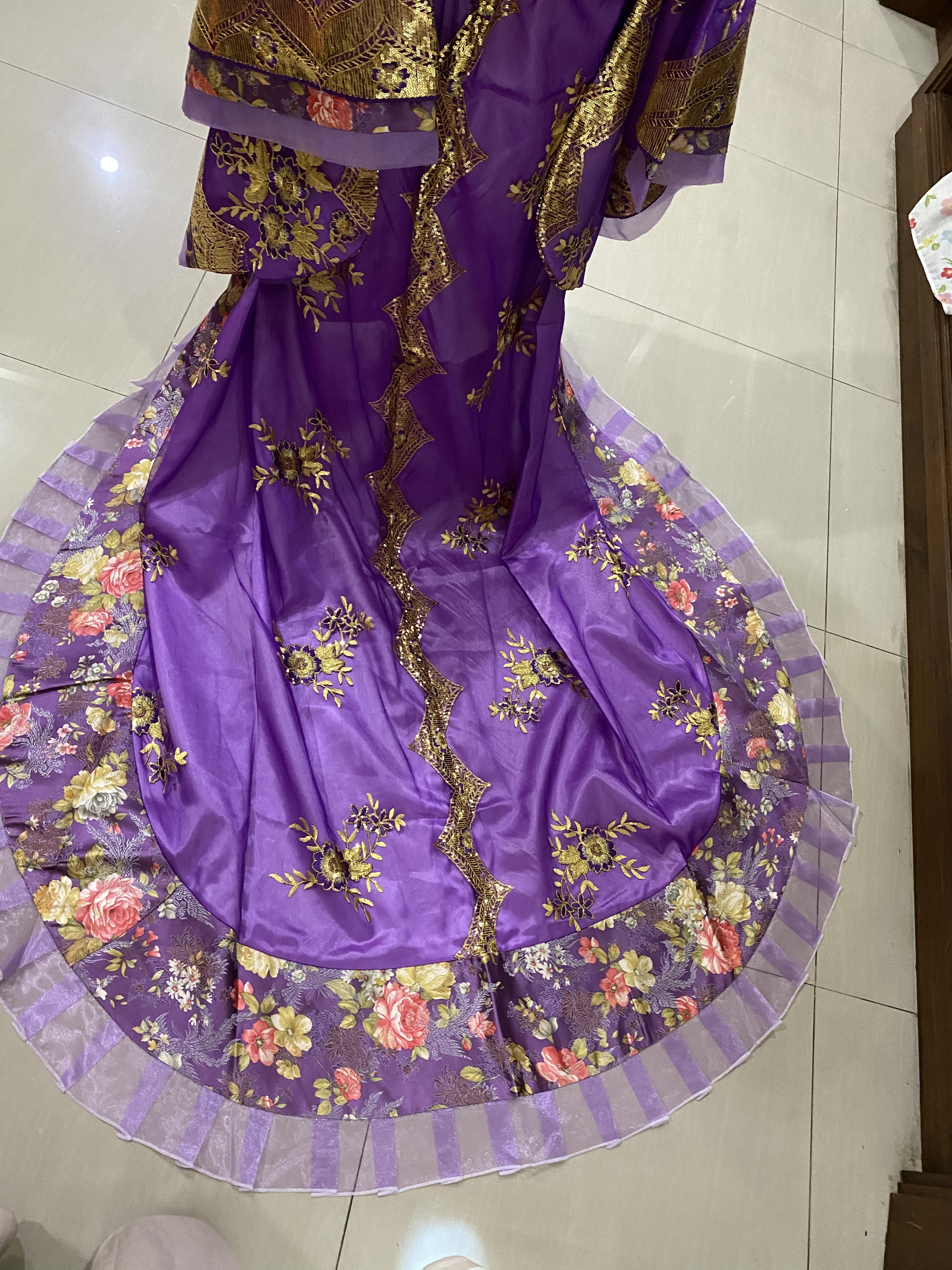 ชุดราชินีถัง สีม่วง รหัส RPN 274 สินค้าพร้อมส่ง