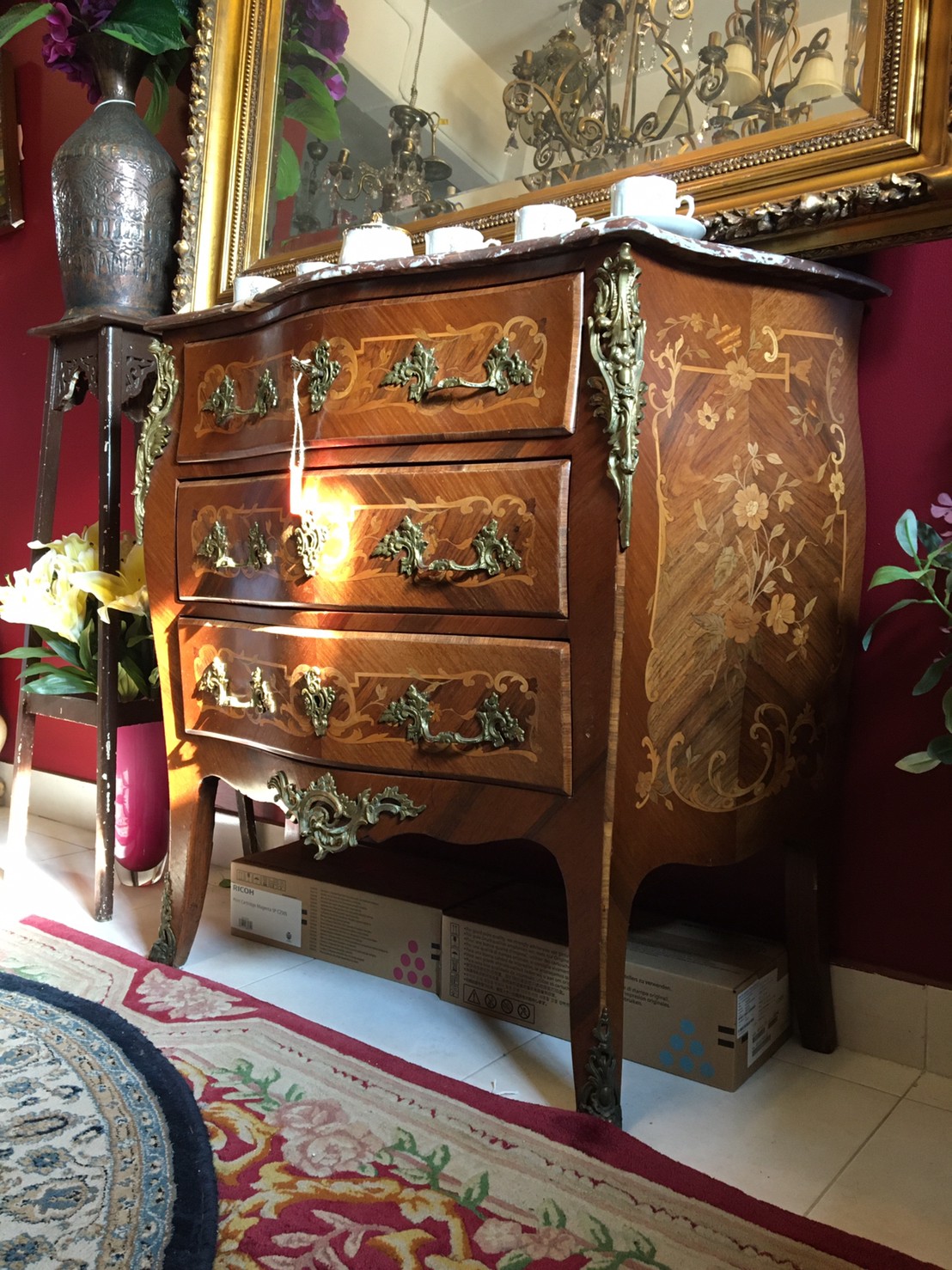 โต๊ะท๊อปหินอ่อนงานฝรั่งเศส