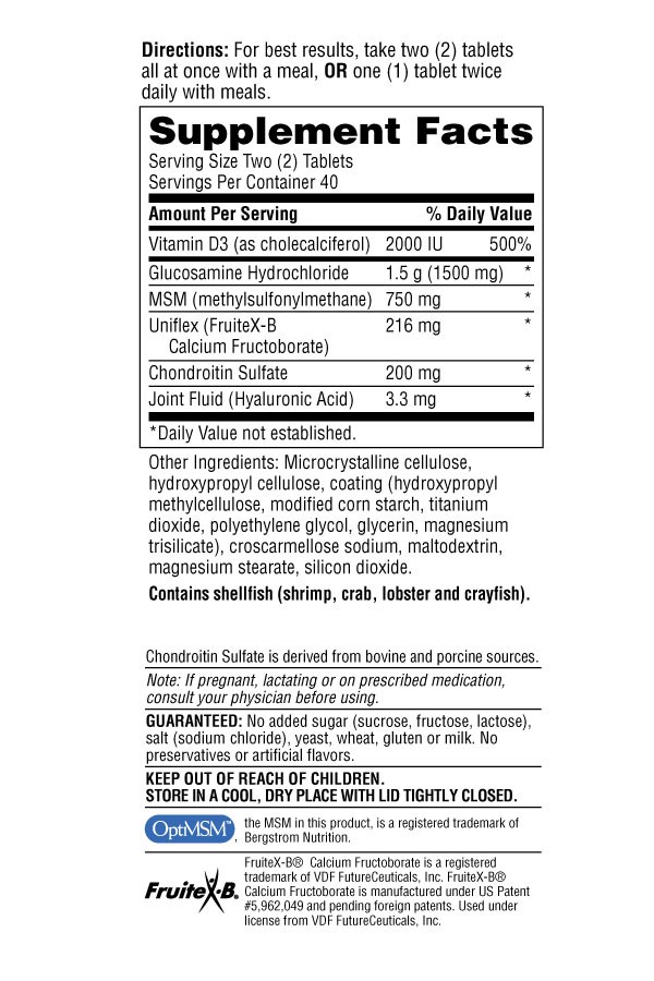 Schiff Move Free Advanced Plus MSM & Vitamin D ฉลากน้ำเงิน 80 เม็ด หมดอายุ 07/2027