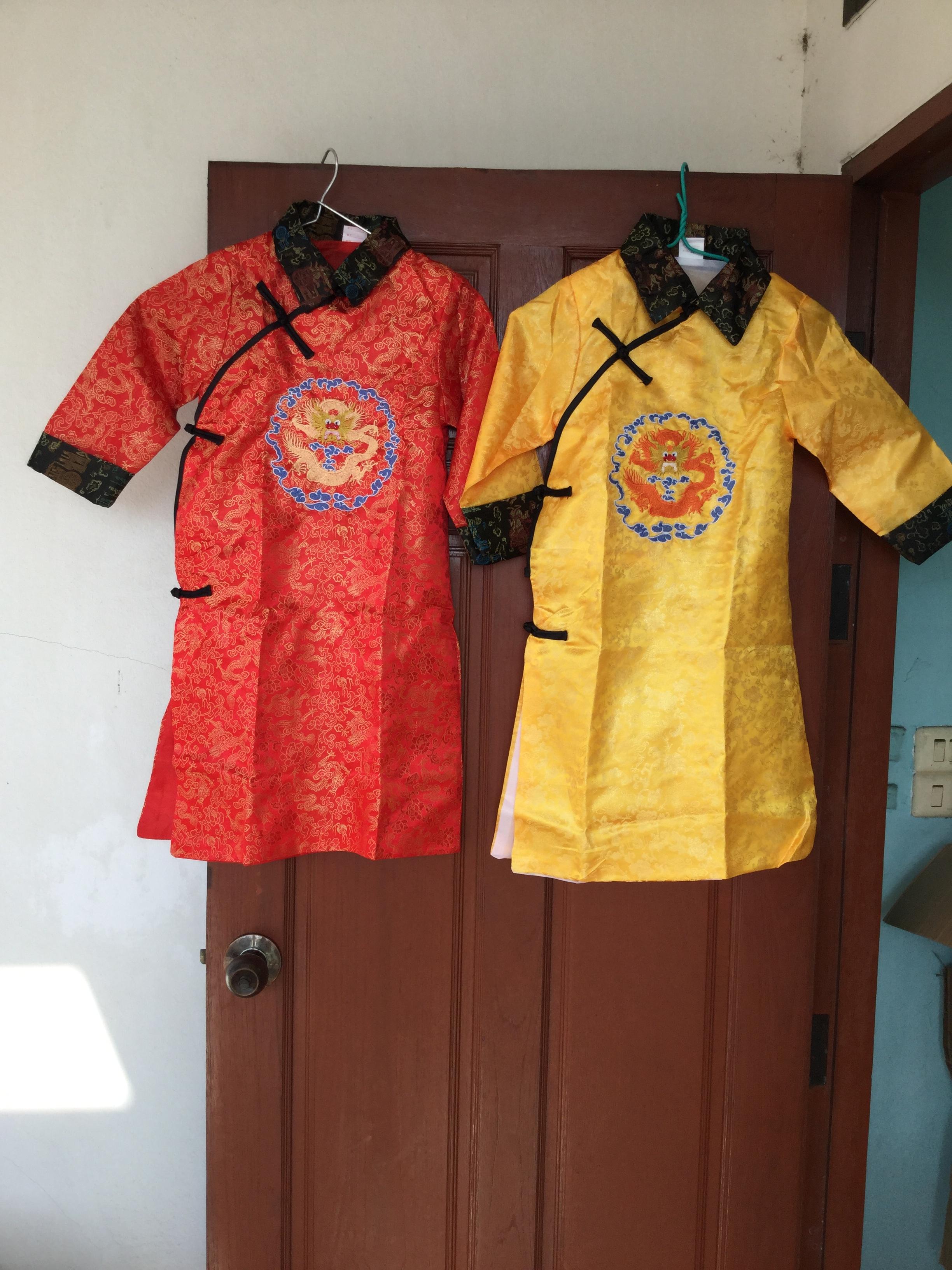 ชุดองค์ชายราชวงค์ชิง สีเหลืองทอง รหัส HV75