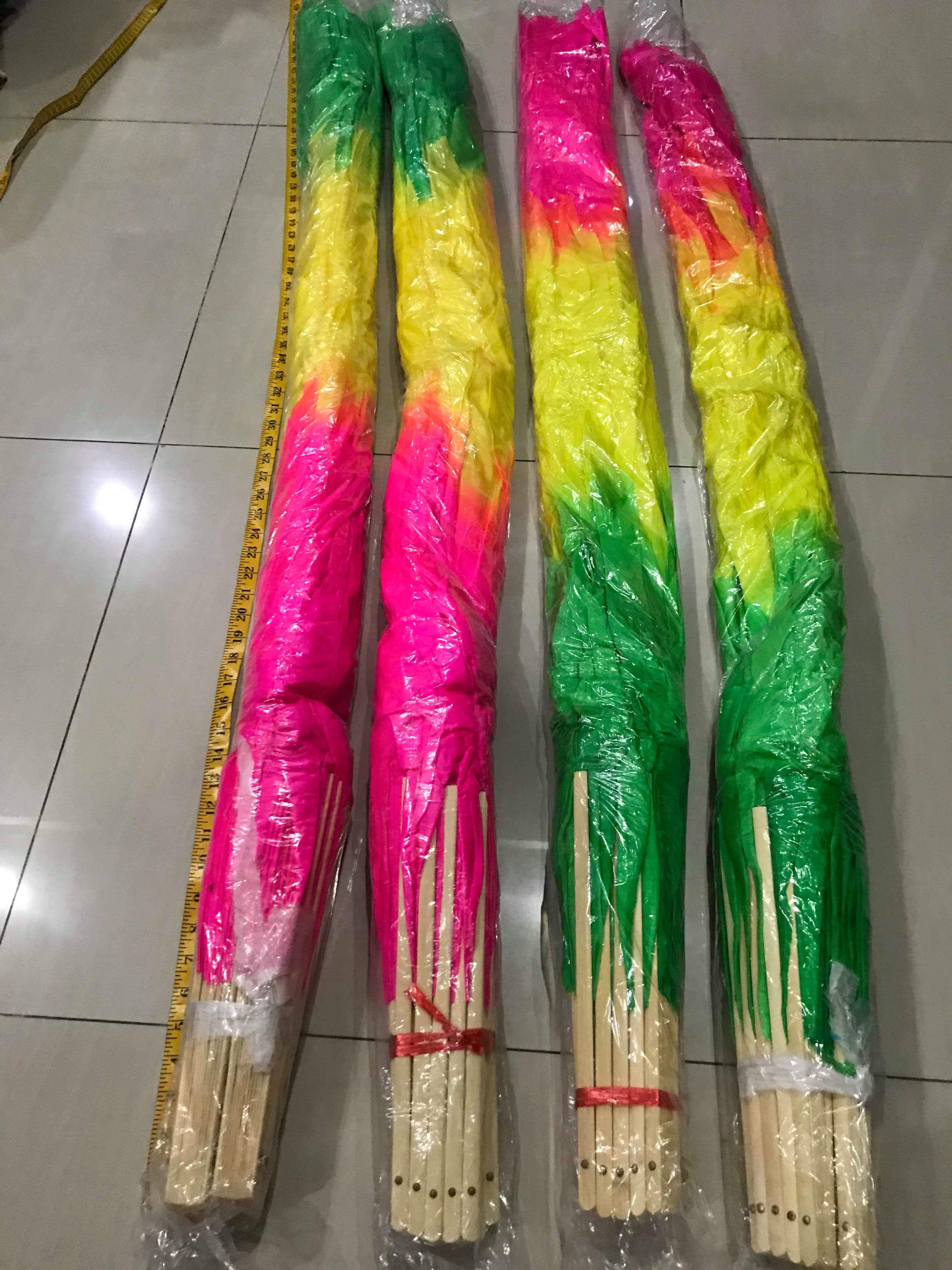 พัดเต้นรำ แบบยาว พร้อมส่ง