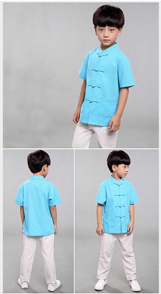 เสื้อเด็กชายแขนสั้น ผ้าลินิน รหัส BL55