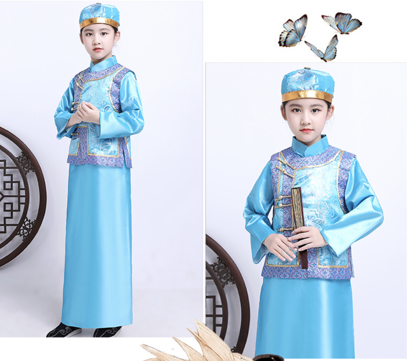 ชุดองค์ชายน้อย สีฟ้า รหัส PR 103 สินค้าพร้อมส่ง