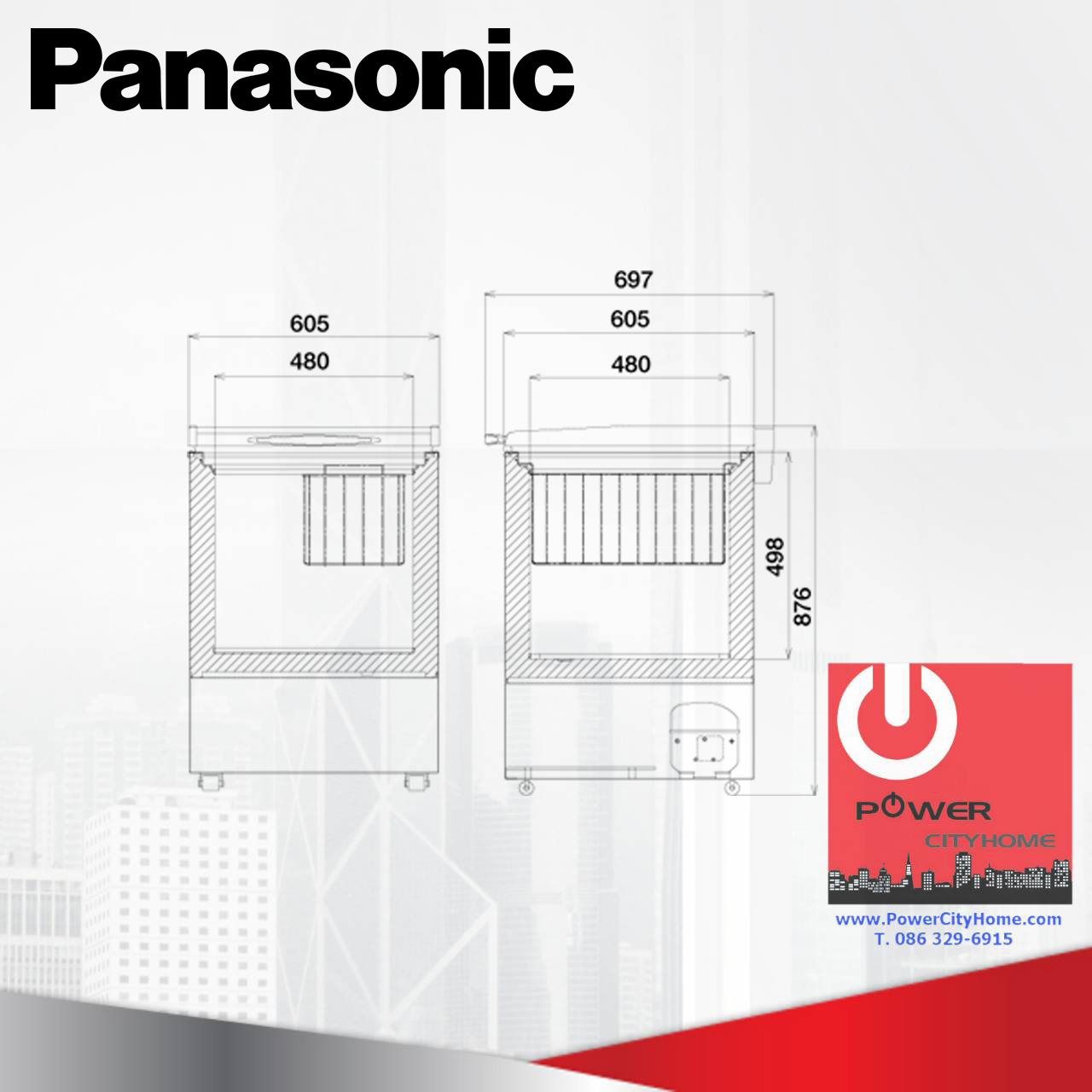 ตู้แช่แข็ง Panasonic 4.0 คิว รุ่น SF-PC499