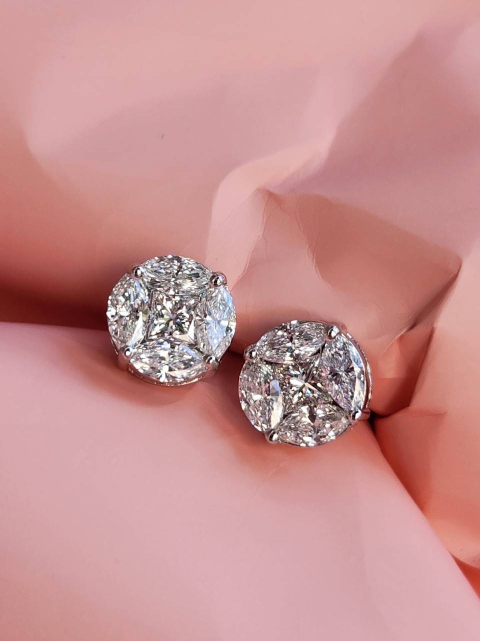 ต่างหูเพชรแท้ 2.12 cts