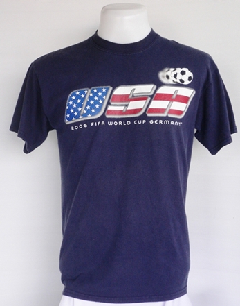 เสื้อยืดฟุตบอล USA FIFA WORLD CUP GERMANY 2006 ไซส์ M รอบอก 40 นิ้ว