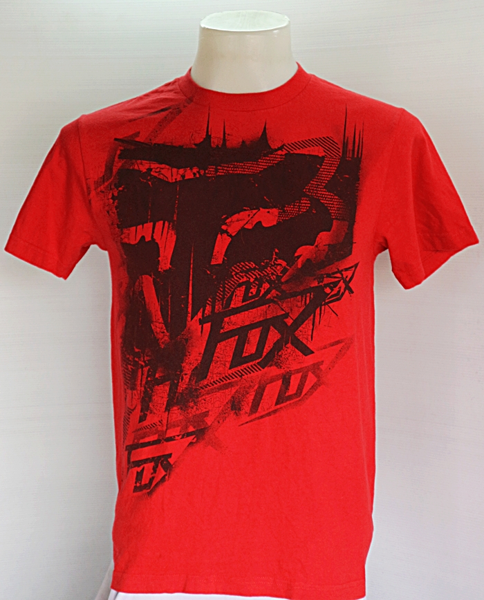 เสื้อยืด FOX สีแดง ไซส์ S รอบอก 38 นิ้ว