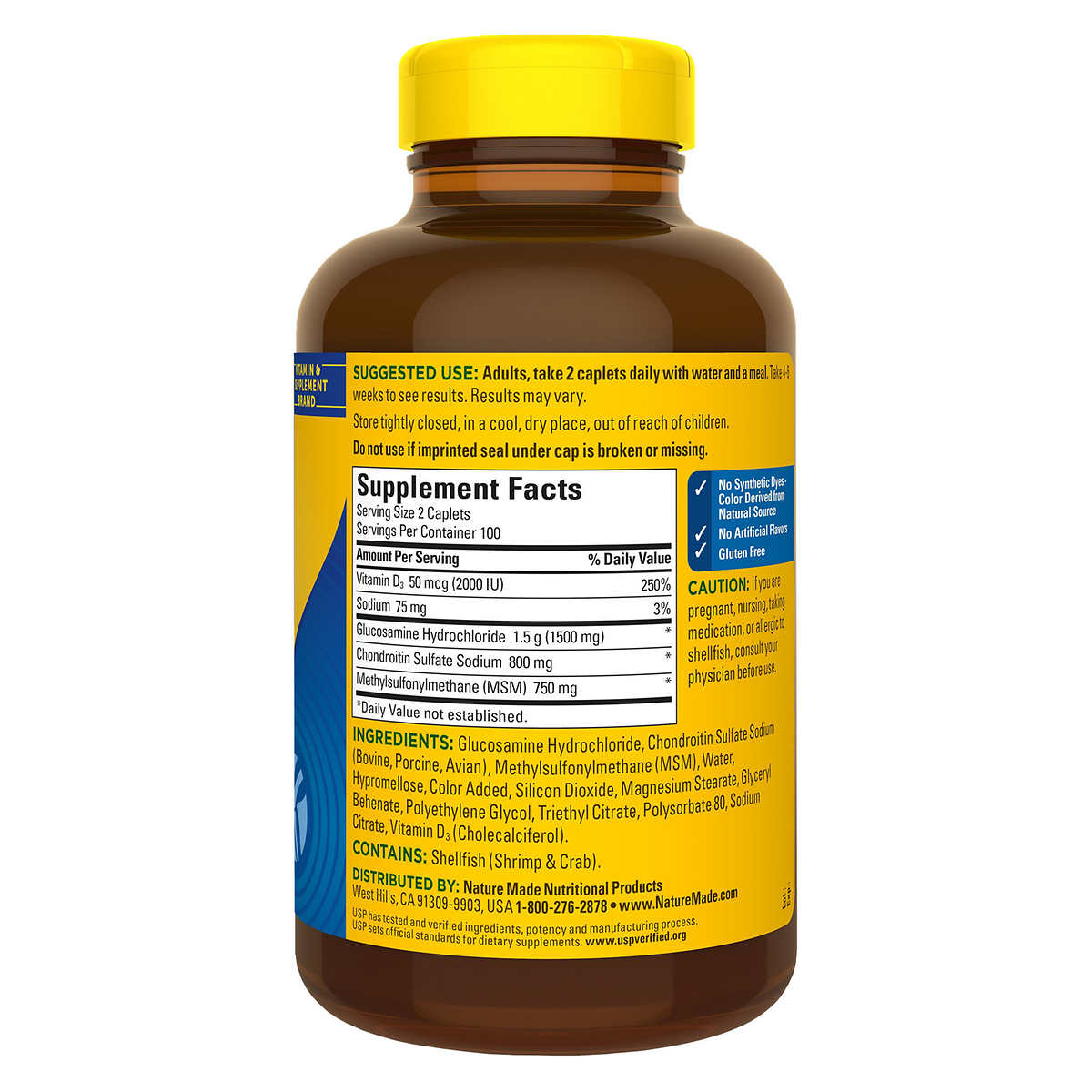 Nature Made TripleFlex Triple Strength 200 เม็ด บำรุงไขข้อ ข้อต่อค่ะ หมดอายุ 07/2026