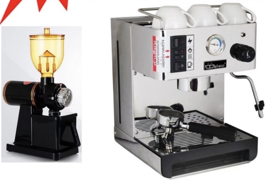 เครื่องชงกาแฟ EM 18 คู่ เครื่องบดกาแฟ 600n