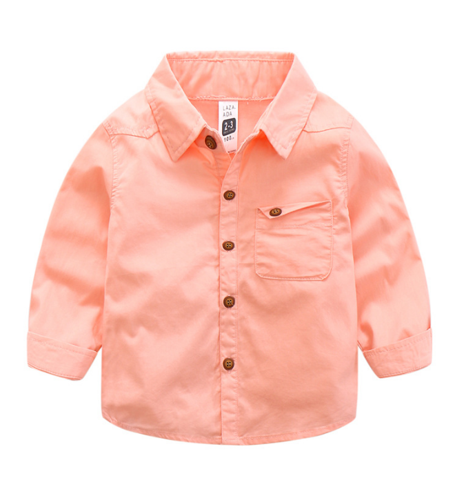 เสื้อเชิ้ตเด็กแขนยาว Size 100