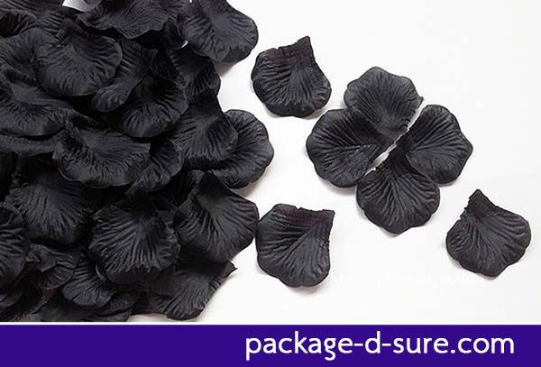 โปรโมชั่น//กลีบกุหลาบ รหัสสี 11 สีดำ แพคละ 95-100 กลีบ